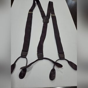 VTG .Cas Germany Men's Burgundy Suspenders